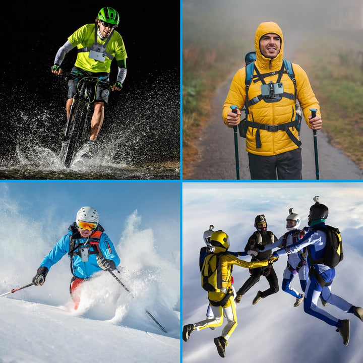 Suptig Handy-Brustgurt-Halterungs-Set für POV/VLOG, Handy-Clip für iPhone, Samsung, GoPro Hero 13, H