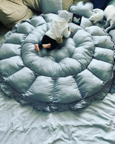 LOOLAY ENGELSNEST Kingsize XXL BABYNEST Nestchen-Ø 90cm Krabbledecke-Ø 155cm 2seitig Babynestchen Ba