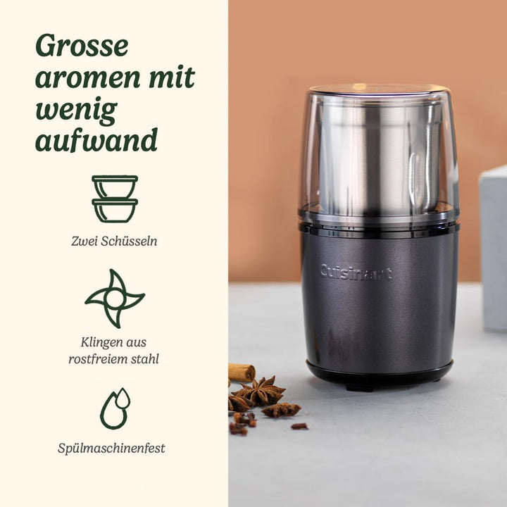 Cuisinart SG21BE Style Collection Elektrische Gewürz- & Nussmühle,