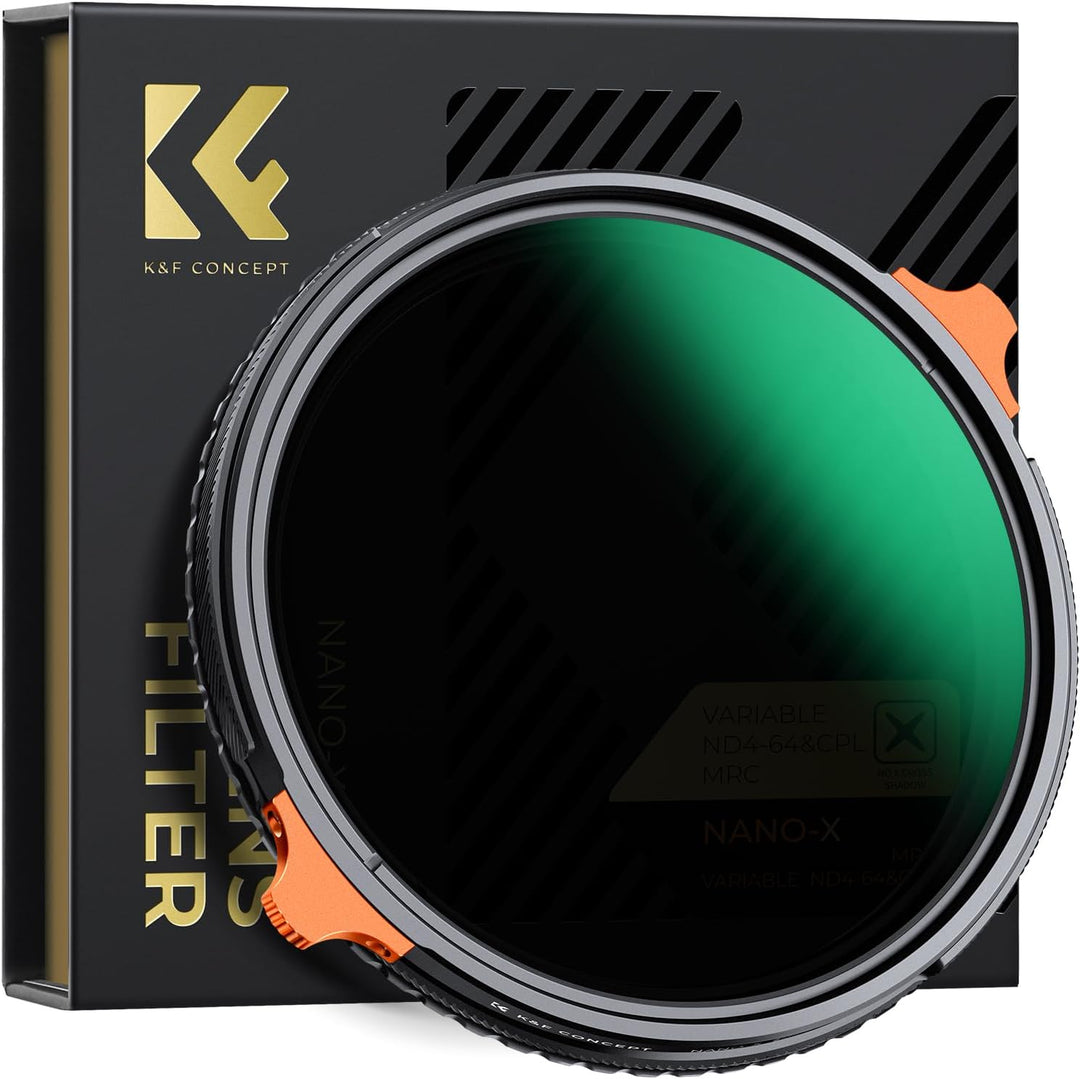K&F CONCEPT Polfilter (CPL) & ND4-ND64 Filter 95mm 2-in-1 multifunktionaler Filter（2-6 Blendenstufen
