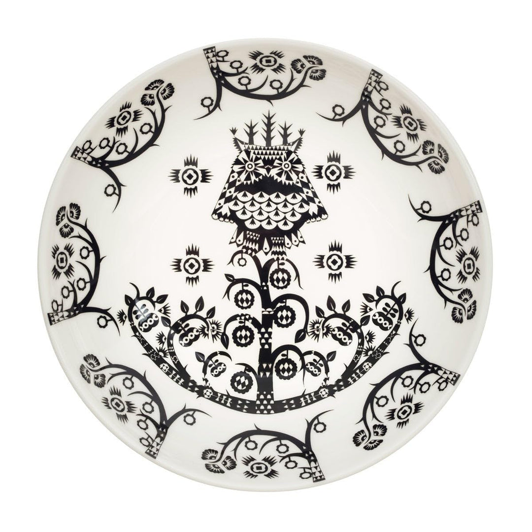 Iittala Taika tiefer Teller, Porzellan, schwarz, 20 cm, 20 cm