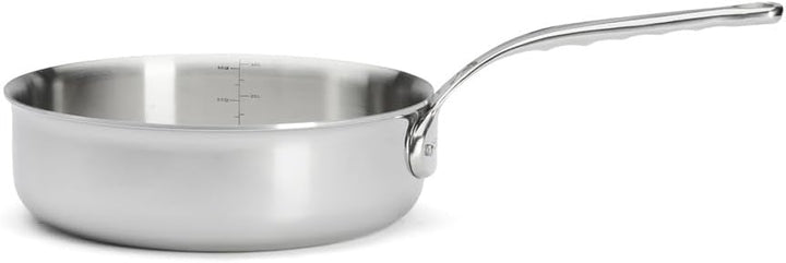 DeBuyer Sauteuse, Edelstahl, Silber, 24 cm 19 x 23.9 x 7.6 cm, 19 x 23.9 x 7.6 cm