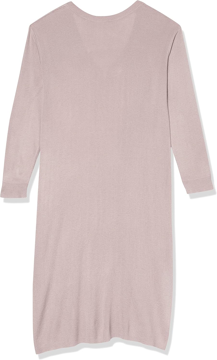 The Drop Damen Suki Rib Midi V-Back Dress Dresses M Rosa, M Rosa