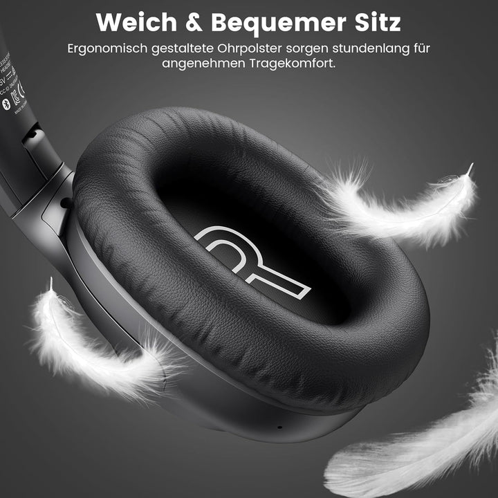 Riibox Y7Pro kabelloser Bluetooth Over-Ear-Kopfhörer mit Hybrid Active Noise Cancelling, 100h Spielz