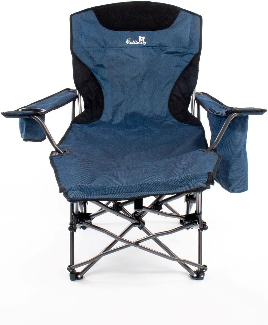 Faltbarer Camping Stuhl/Relax Liegesessel Bonnie Q” (Blau), Blau