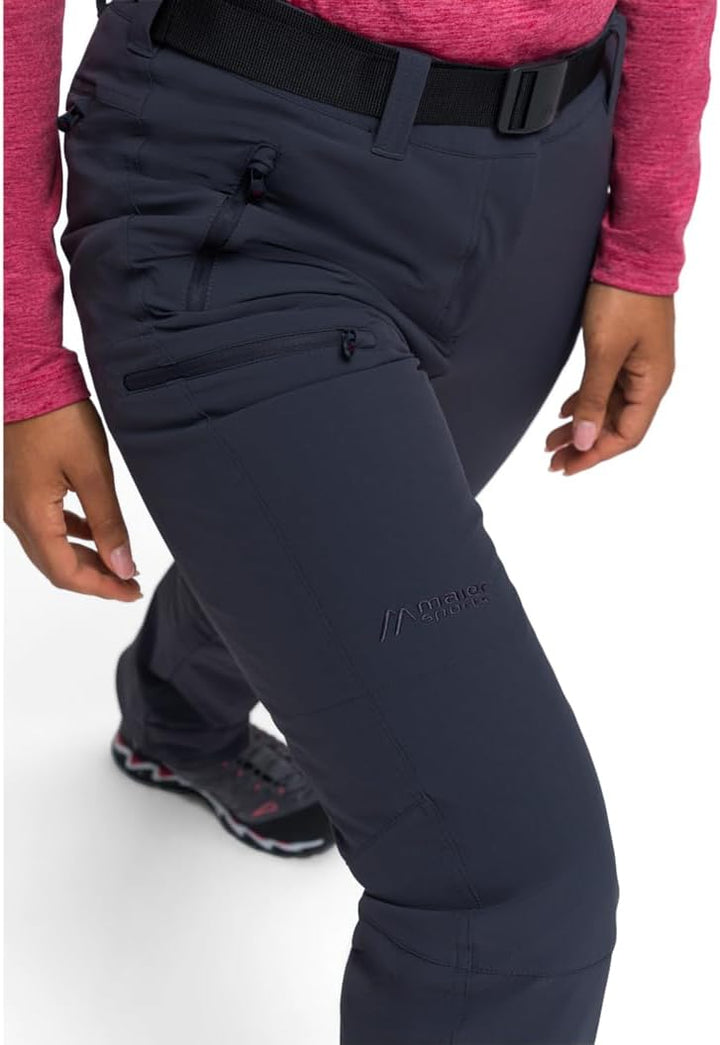 Maier Sports Rechberg Therm, Warme Damen Wanderhose, Wasserabweisende Outdoorhose für Trekking und H