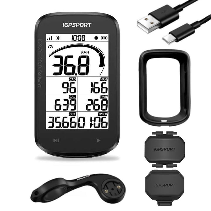 iGPSPORT BSC100MAX Fahrradcomputer Kabellos, 3 Zoll Display Automatische Aufnahme, 40H Akkulaufzeit,