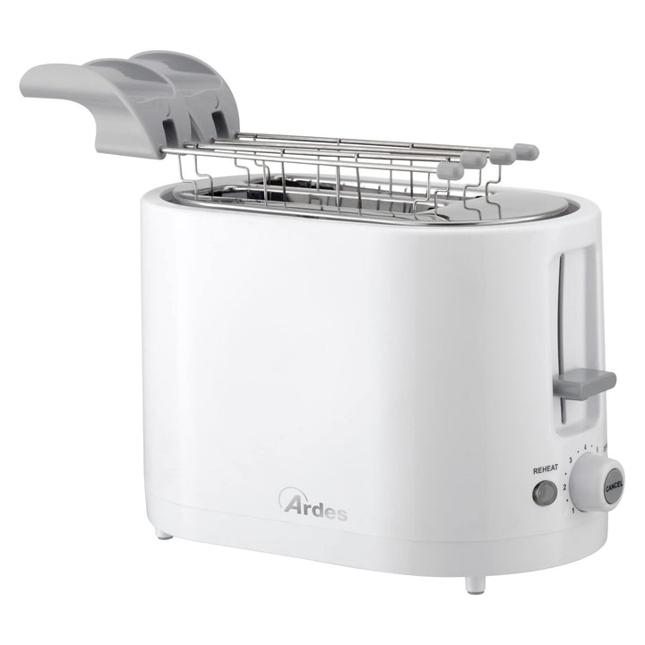 ARDES - ARTOAST01 TOSTO SLEEK PLUS Toaster mit Toastzange für gefüllte Toasts - 2 Timer für 7 Toasts