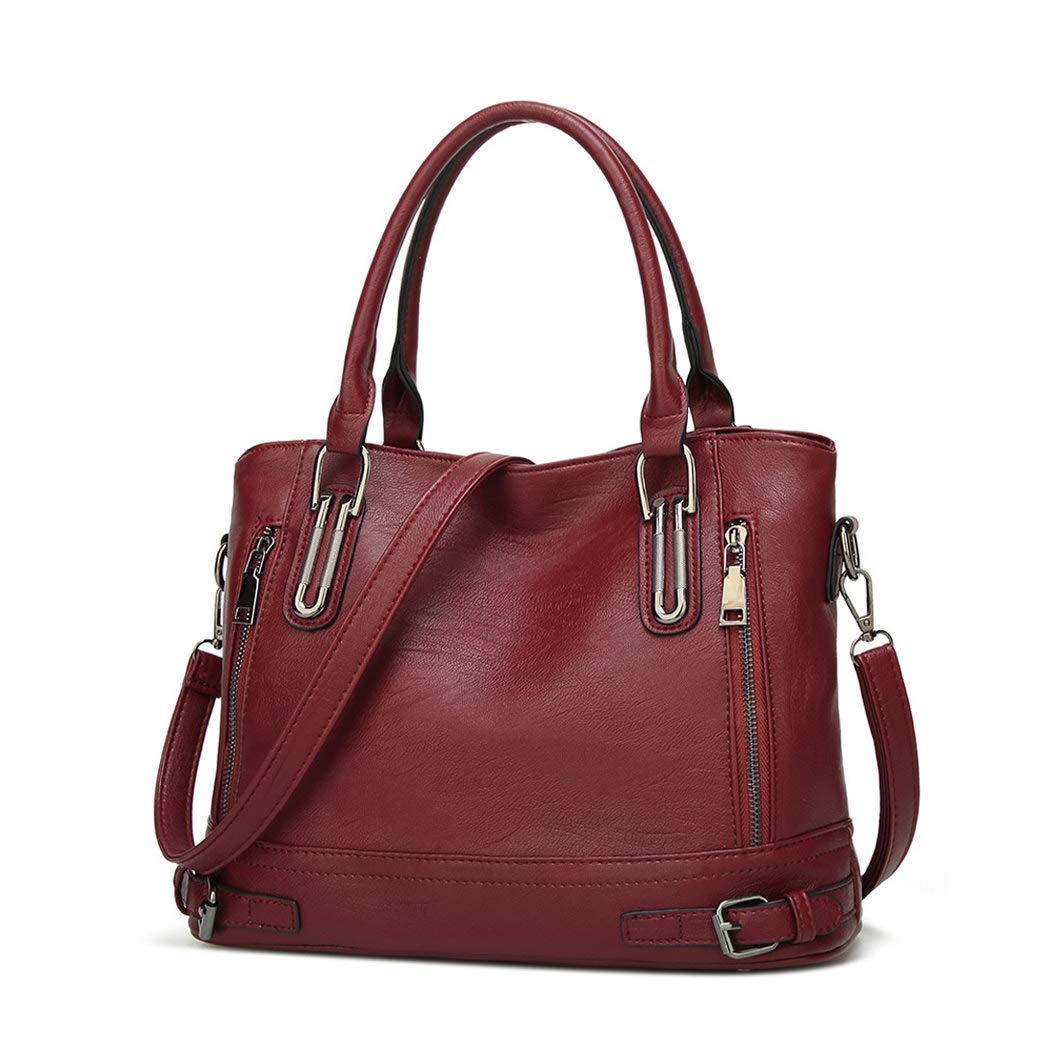 Damen Tasche Handtasche Umhängetasche Schultertasche Frauen Kulturbeutel Weekender Klein PU Leder DE