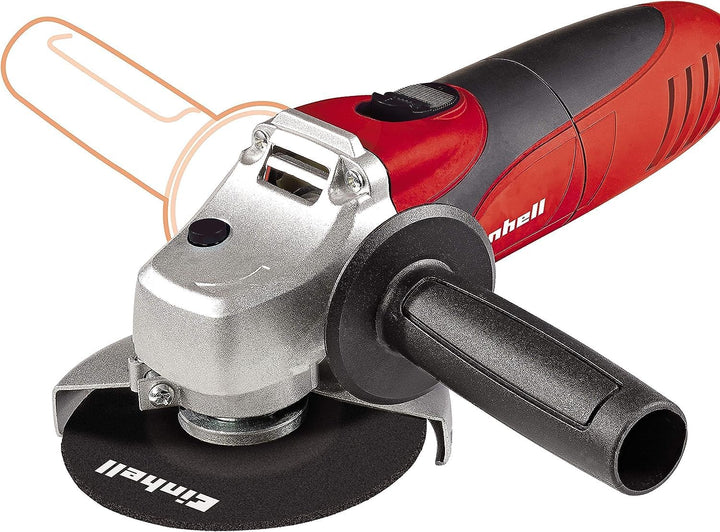 Einhell Winkelschleifer TC-AG 115 (500 W, 12000 min.-1 Drehzahl, 115mm Scheiben-Ø, Scheibenschutz, S