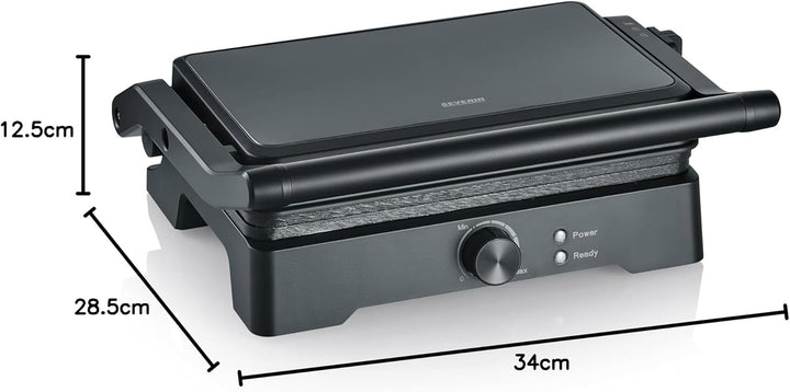 SEVERIN MultiGrill XL, hochwertige Keramikbeschichtung, grosse Grillfläche, PFAS-freie Grillplatten,