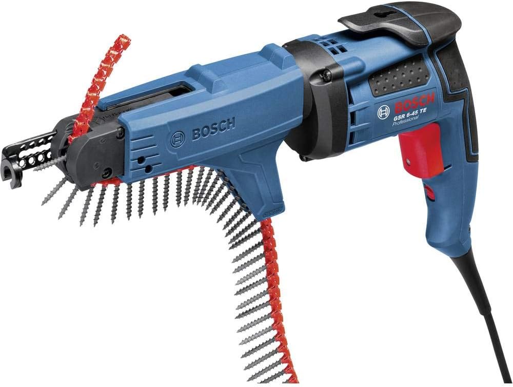 Bosch Professional GSR 6-45 TE + MA 55, 701 W Nennaufnahmeleistung, 6,0 mm Bohrschrauben-Ø, 12 Nm Dr