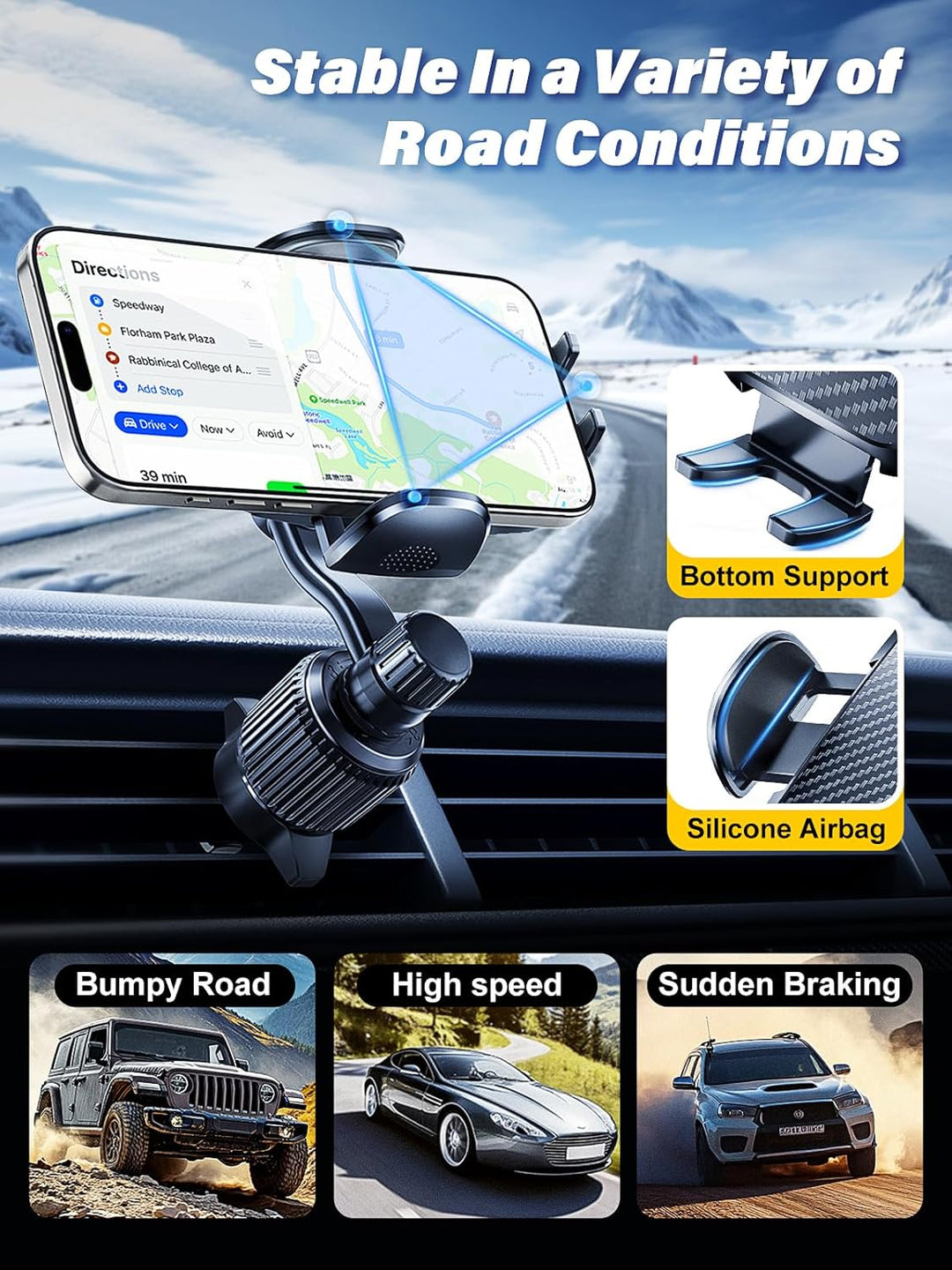 Rorhxia Handyhalterung Auto Lüftung [2024 Upgrade Extensiv Hakenclip Bombenfest] Handy Halterung Aut