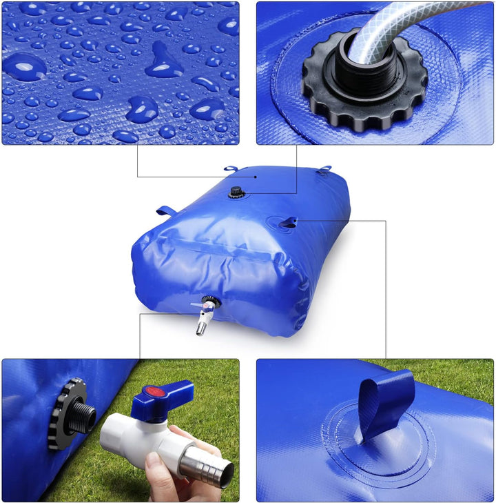 Récupérateur d'eau Citerne eau de Pluie Borsa dell'acqua sac à eau mobile sac à eau extérieur avec v