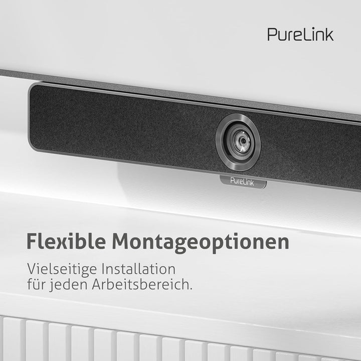 Purelink Vuelogic VL-VB200 All-in-One 4K Kamera, Mikrofon und Soundbar 4K Video Bar, 4K Video Bar