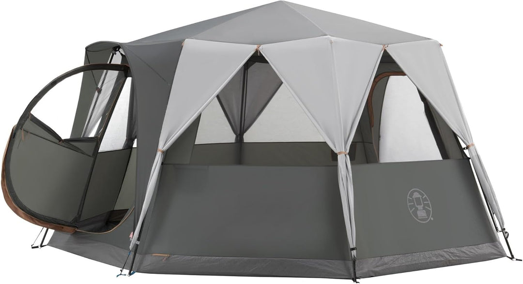 Coleman 2176828 Octagon Zelt mit grossen Fenstern, mit 360° Rundumblick