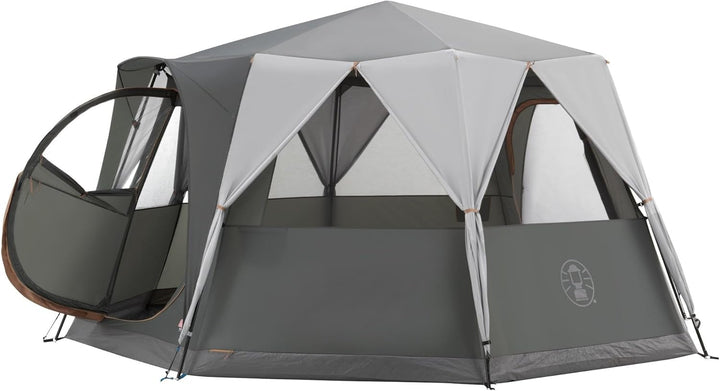 Coleman 2176828 Octagon Zelt mit grossen Fenstern, mit 360° Rundumblick