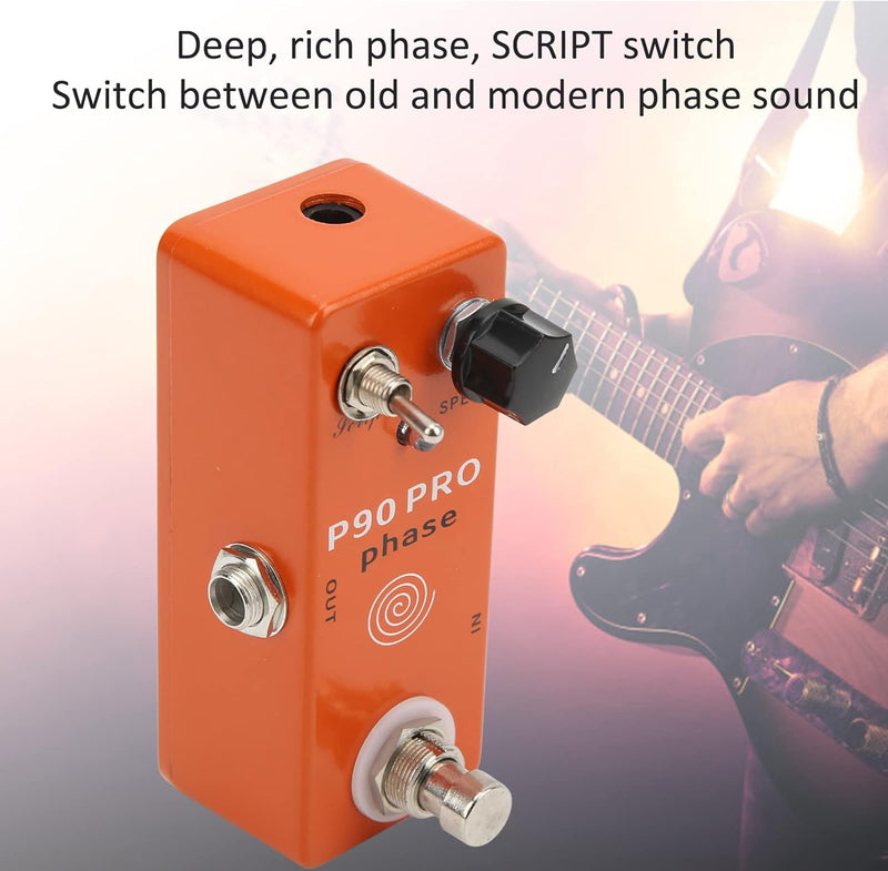 Gitarren-Effektgerät Pedal Phase Effect Metal Geschwindigkeitsregler E-Gitarre Phaser Pedal mit SCRI