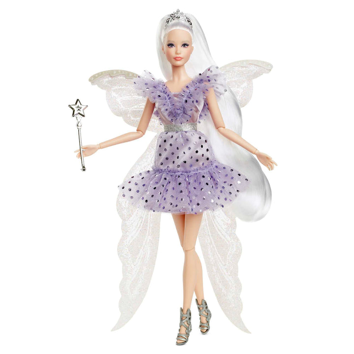 Barbie Zahnfee, Barbie Signature Doll, Barbie Zahnfee mit Flügeln, silberner Krone und Zauberstab, Z