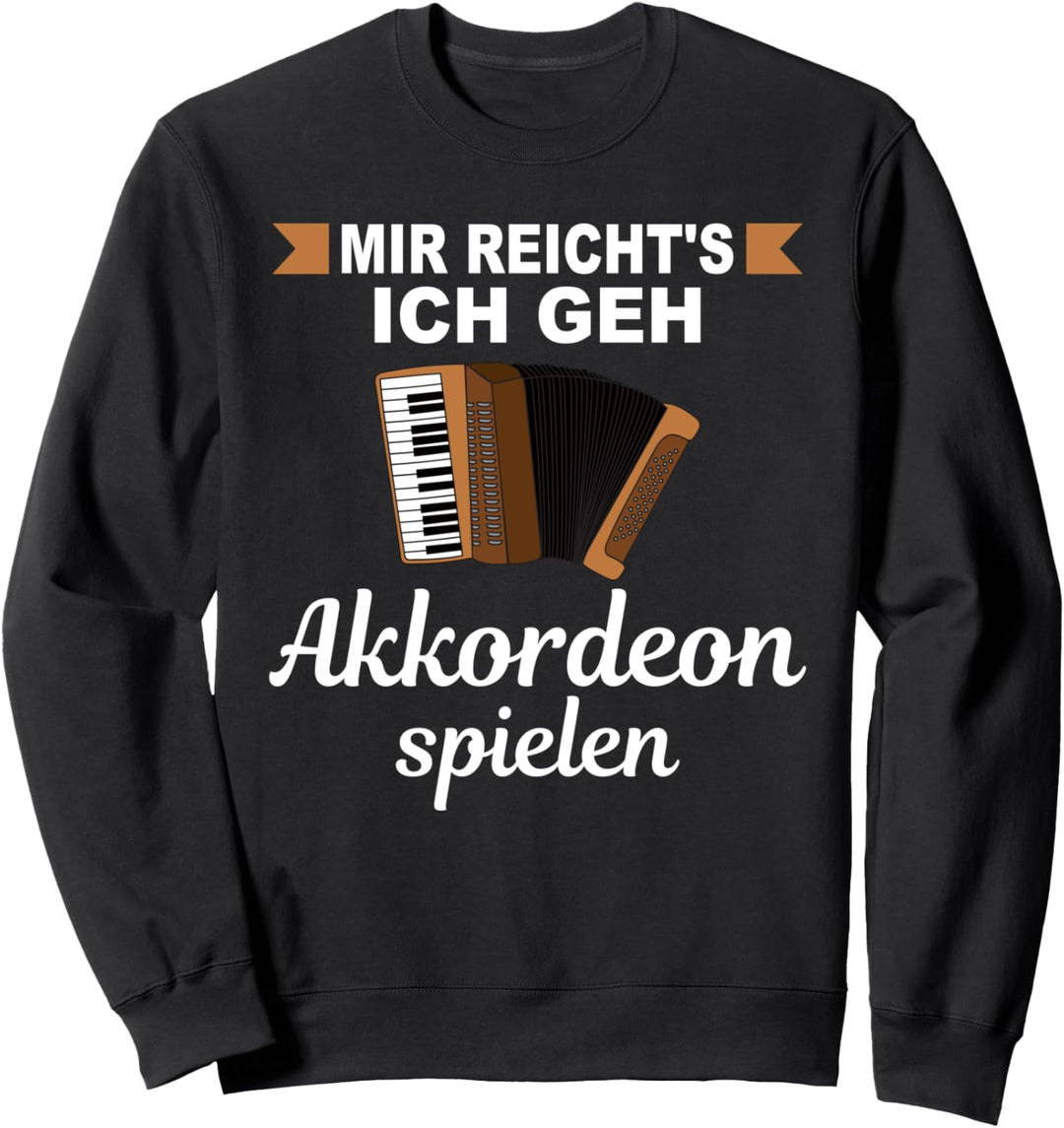 Akkordeonspieler Akkordeonist Handharmonika Musik Akkordeon Sweatshirt