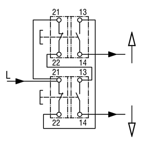 geba KDT 2C Drucktaster, verdrahtet schwarz/grau
