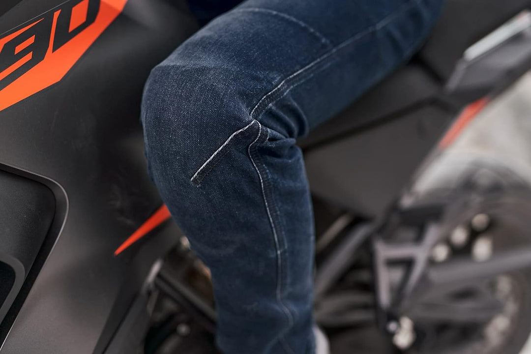 SHIMA DEVON Motorradjeans - Belüftete Elastische Slim Fit Biker Motorradhose mit FiberQL-Verstärkung