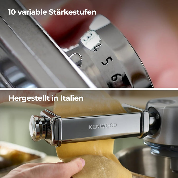 Kenwood KAX980ME Lasagne-Walze, Küchenmaschinen-Zubehör, silber, Lasagne-Walze
