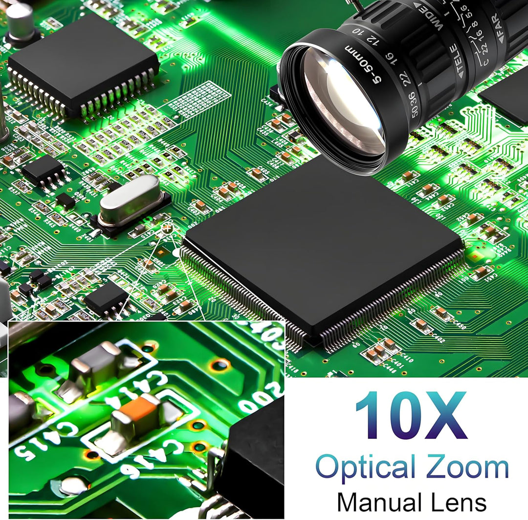 SVPRO 48 MP USB-Kamera mit 5–50 mm Zoomobjektiv, Ultra-High-Definition, 8000 x 6000 Pro, Industrieka