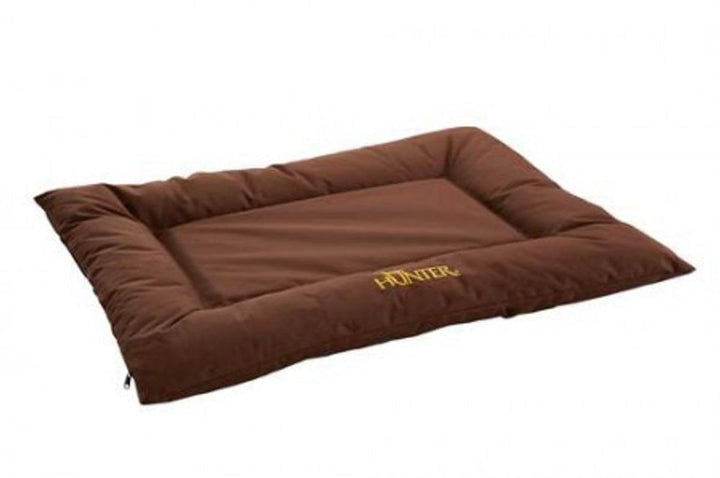 HUNTER Gent Hundebett, wasserabweisend, schmutzabweisend, antibakteriell, 100 x 70 cm, braun braun 1