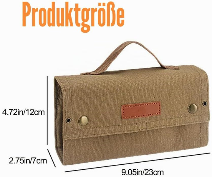 ACEXIER Outdoor Camping Tragbare Picknick Grill Gewürz Flasche Aufbewahrungstasche (Tan), Tan