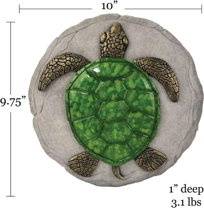 Spoontiques - Gartendekoration - Trittstein Schildkröte - Dekostein für den Garten, schildkröte