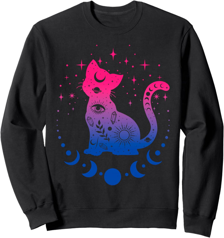 Bisexuelle Pride-Flaggenfarben, Astronomie Katze Sweatshirt