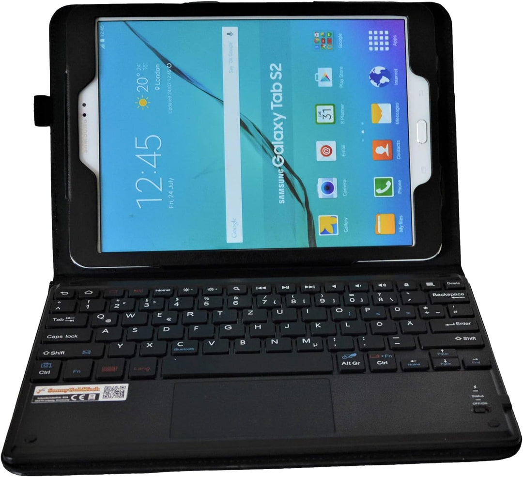 SonnyGoldTech MQ für Galaxy Tab S2 9.7 - Bluetooth Tastatur Tasche mit Touchpad Samsung Galaxy Tab S