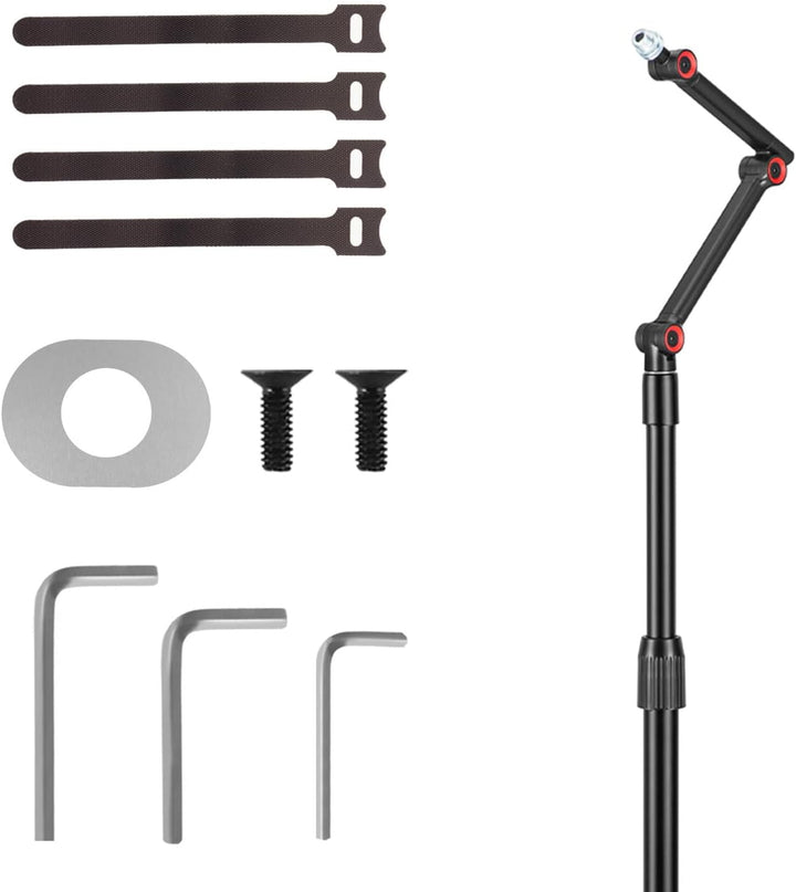 Maclean MC-337 Professioneller Mikrofonständer | Verstellbare Höhe von 626 bis 1694 mm | Maximale Be