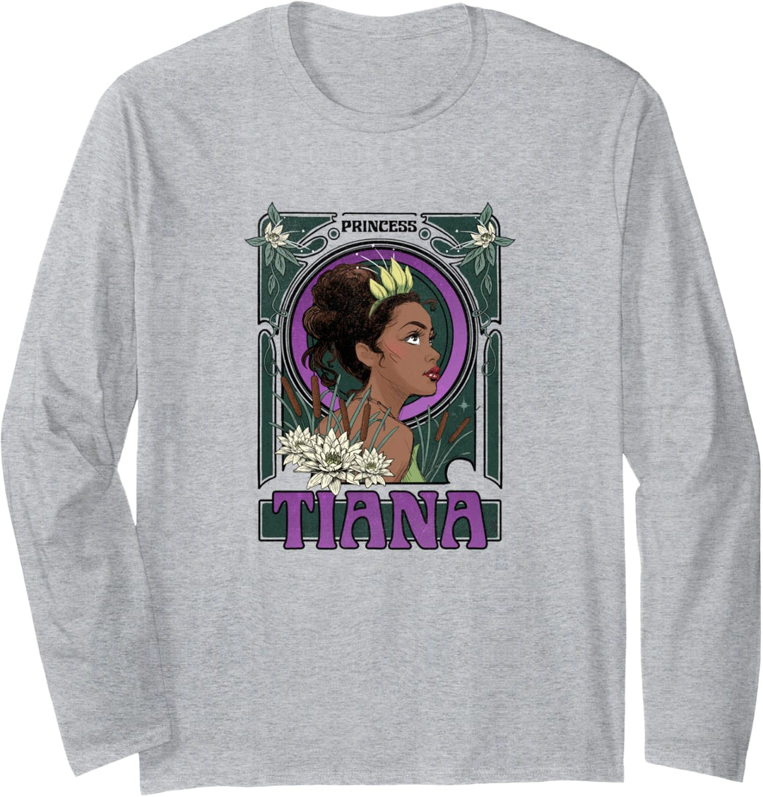 Disney Princess & The Frog Tiana Stained Glass Portrait Langarmshirt