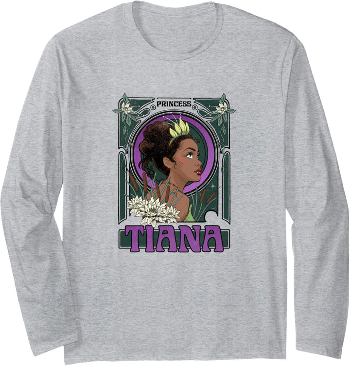 Disney Princess & The Frog Tiana Stained Glass Portrait Langarmshirt