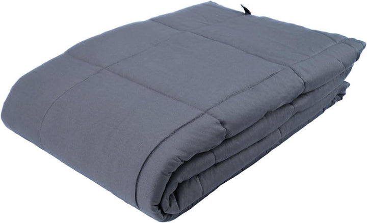 Komfort 2er-Set Gewichtsdecke 150 x 200cm, 7kg – Premium Baumwolle &amp; Glasperlen für Tiefe Entspannun