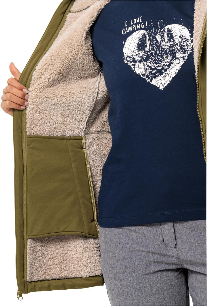 Jack Wolfskin Damen Windland Coat W Softshellmantel S cottage, S cottage