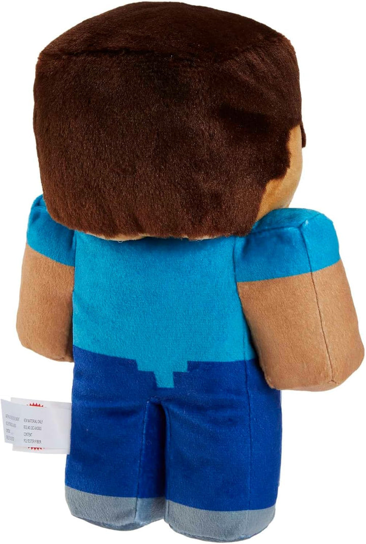 Mattel Steve Minecraft - Plüschfigur 21 cm, kuschelig & ideal zum Sammeln, Geschenk für Minecraft-Fa