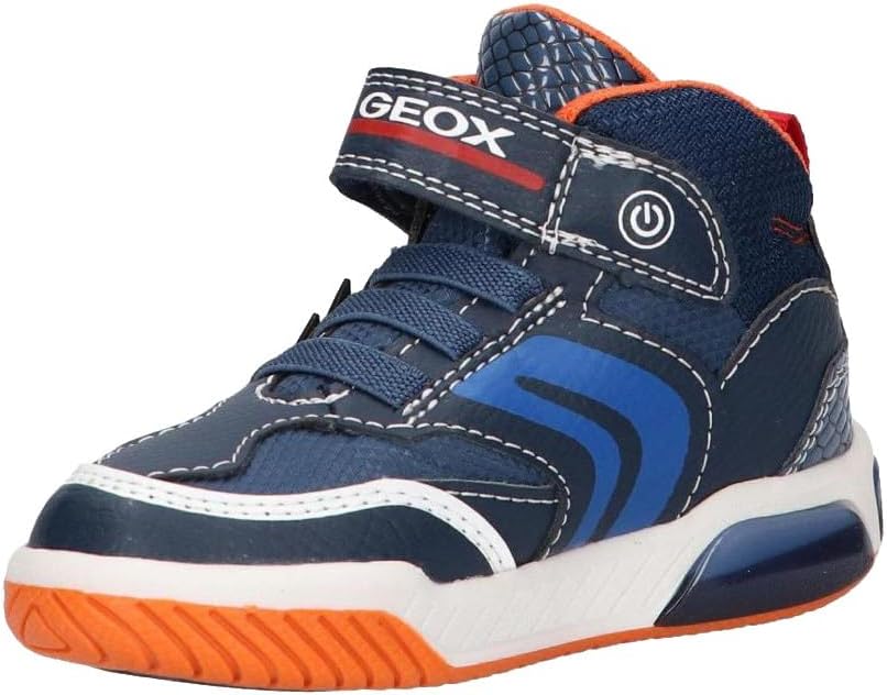 Geox Jungen J Inek Boy A Sneakers 36 EU Navy Lt Blue, 36 EU Navy Lt Blue