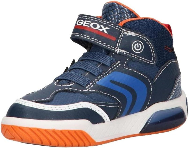 Geox Jungen J Inek Boy A Sneakers 36 EU Navy Lt Blue, 36 EU Navy Lt Blue
