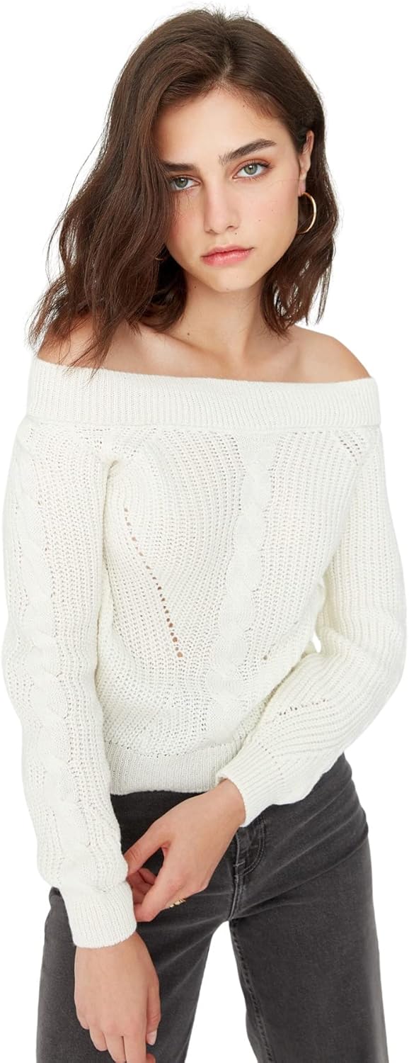 TRENDYOL Damen Sweatshirt S Natur, S Natur