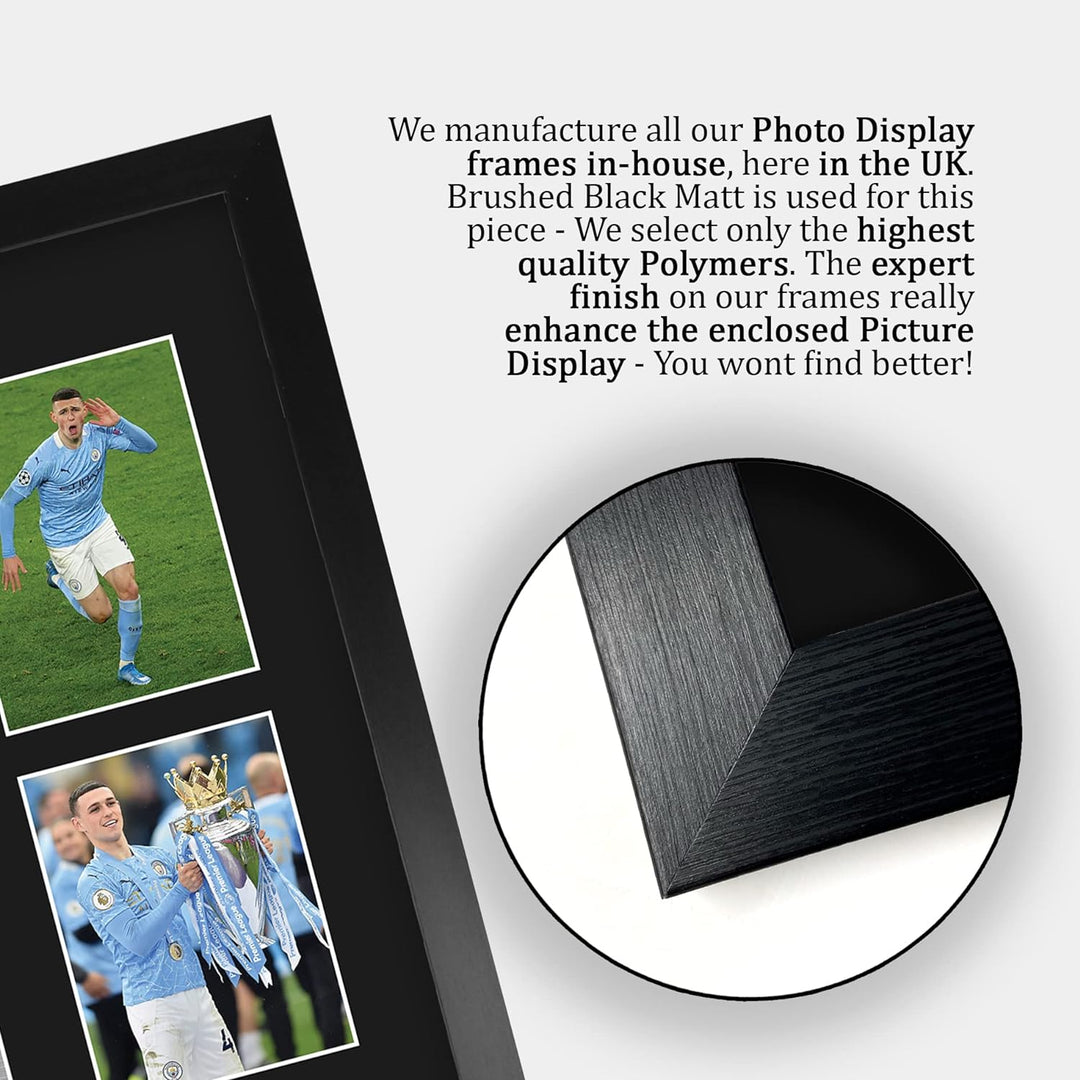 HWC Trading FR A3 Phil Foden Manchester City Geschenke Gedruckt, Signiert Autogramm Bild, Für Fussba
