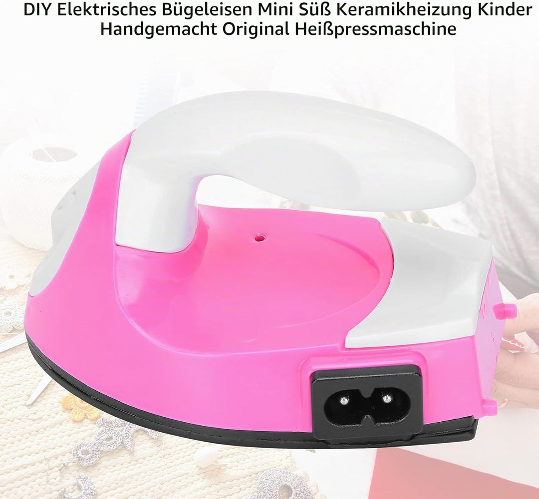 Mini Elektrisches Bügeleisen, Handgemachte Transferpresse Maschine DIY Craft Eisen Keramikheizung Re