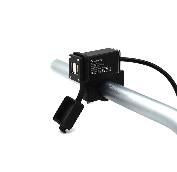 Cliff Top 4A 20W Aluminium Motorrad USB Ladegerät mit magnetischem Netzschalter 4 A, 20 W, 4 A, 20 W