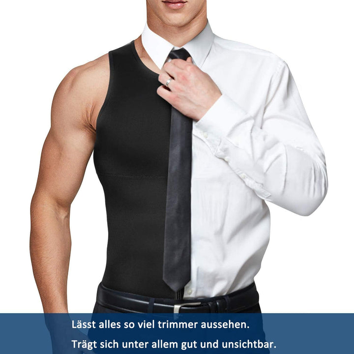 Gotoly Herren Unterhemden Shapewear Workout Tank Tops Figurformend Funktionsshirt Body Shaper Bauch