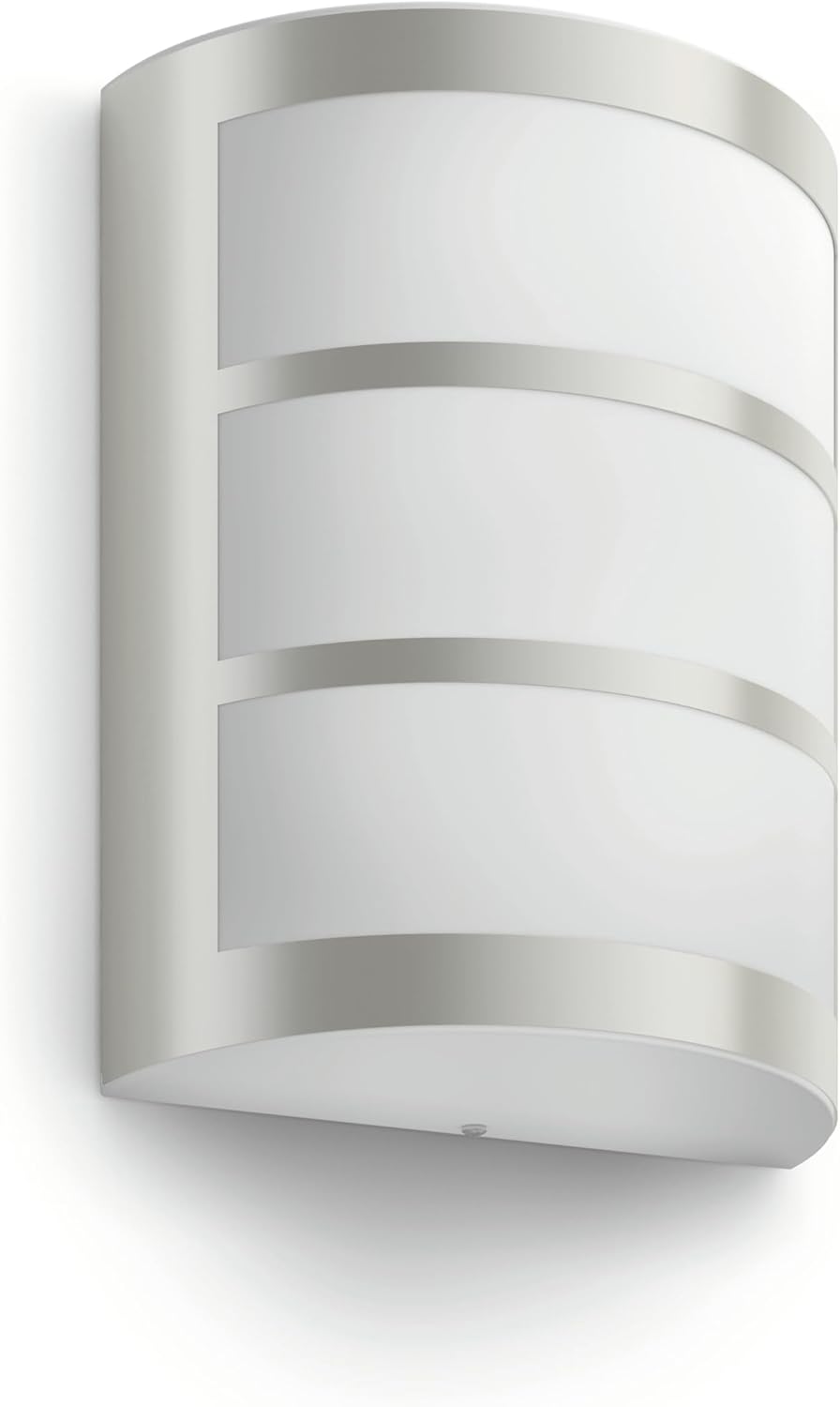 Philips myGarden LED Python Wandaussenleuchte, 6W, Edelstahl ohne Bewegungsmelder, ohne Bewegungsmel