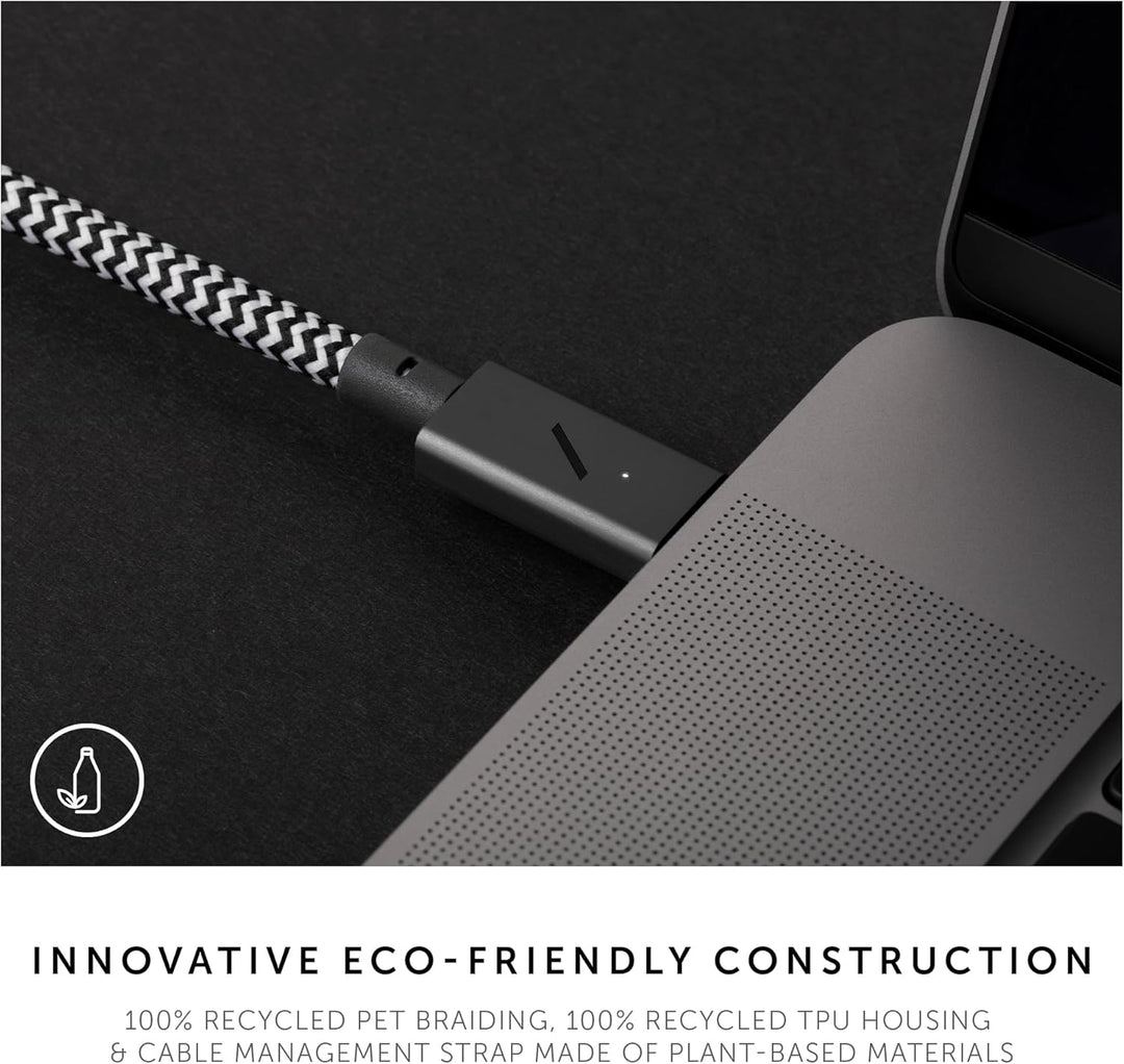 Native Union Type-C Belt Kabel Pro - 240 W USB-C auf USB-C 2.4m Ultrastarkes Ladekabel kompatibel mi