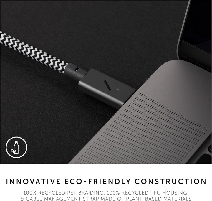 Native Union Type-C Belt Kabel Pro - 240 W USB-C auf USB-C 2.4m Ultrastarkes Ladekabel kompatibel mi