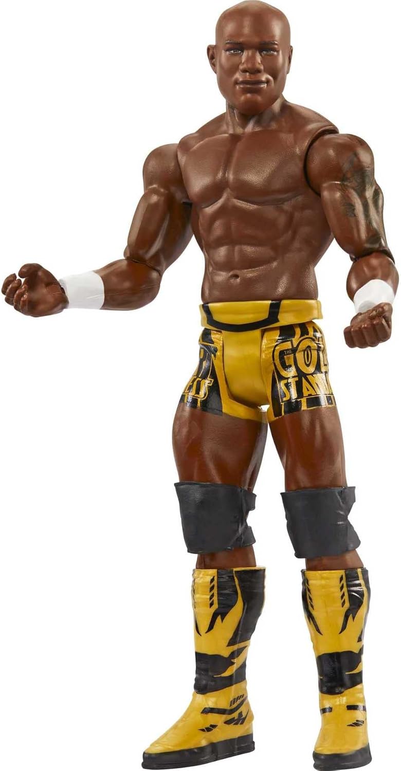 Mattel WWE Basic Actionfigur, Shelton Benjamin, bewegliches 15,2 cm grosses Sammlerstück für Kinder